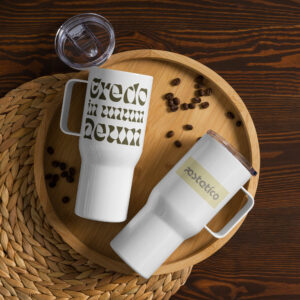 Reisebecher mit Griff »Credo in unum Deum«, 740 ml